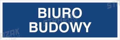 BIURO BUDOWY - płyta sztywna 10x30cm