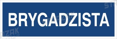 BRYGADZISTA - płyta sztywna 10x30cm