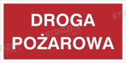 DROGA POŻAROWA - płyta sztywna 20x40cm
