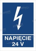 NAPIĘCIE 24V - płyta sztywna 20x30cm