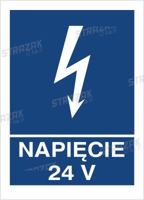 NAPIĘCIE 24V - płyta sztywna 20x30cm