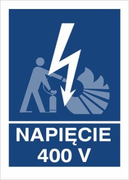 NAPIĘCIE 400V - płyta sztywna 20x30cm