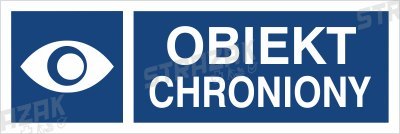 OBIEKT CHRONIONY - płyta sztywna 10x30cm