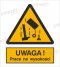 OSTRZEŻENIE PRZED PRACAMI NA WYSOKOŚCI - płyta sztywna 20x30cm