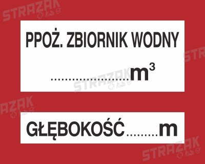 PPOŻ. ZBIORNIK WODNY ... 3 GŁĘBOKOŚĆ ... M - płyta sztywna 20x25cm