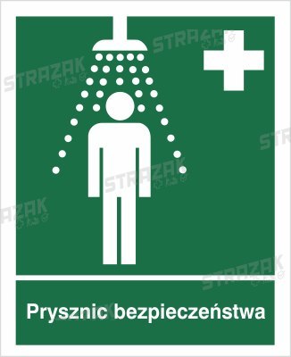 PRYSZNIC BEZPIECZEŃSTWA - płyta sztywna 10x15cm