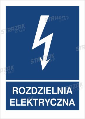 ROZDZIELNIA ELEKTRYCZNA - płyta sztywna 20x30cm