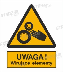 UWAGA! WIRUJĄCE ELEMENTY - płyta sztywna 20x30cm