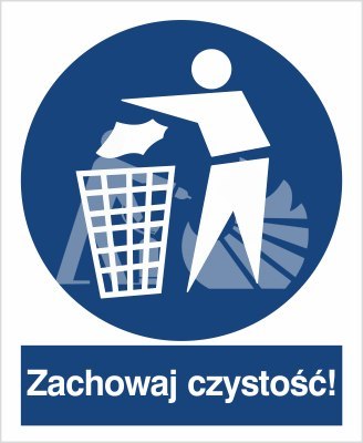 ZACHOWAJ CZYSTOŚĆ - płyta sztywna 20x30cm