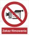 ZAKAZ FILMOWANIA - płyta sztywna 20x30cm