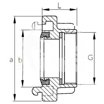 Nasada ABS 52 GW gwint wewnętrzny 2"