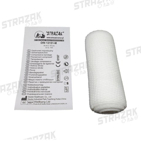 Opatrunek indywidualny M - 8cm x 10cm