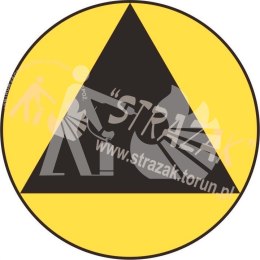Oznaczenie pojazdów specjalnych - trójkąt czerwony, żółty
