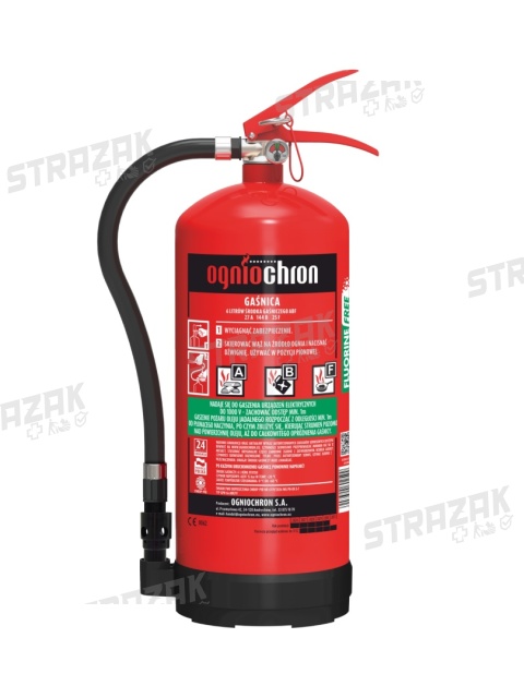 Gaśnica pianowa BEZ FLUORU GPN-6x ABF/FF