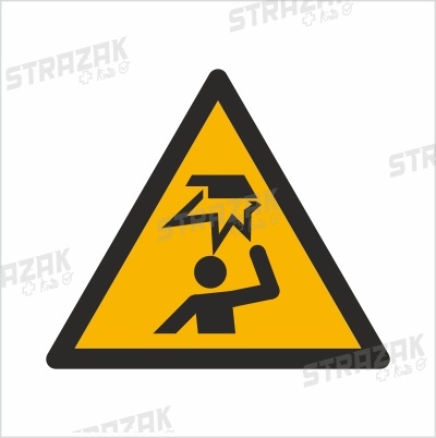 OSTRZEŻENIE PRZED USZKODZENIEM GŁOWY - płyta sztywna 10x10cm
