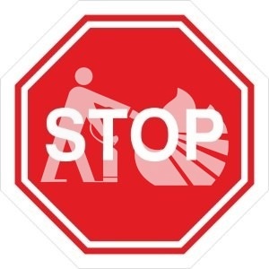 STOP 35x35 folia podłogowa antypoślizgowa