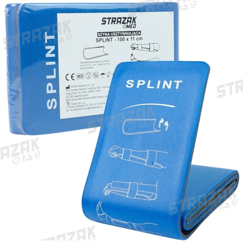 Szyna usztywniająca stabilizująca SPLINT 100x11 cm na złamania zwichnięcia