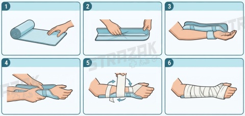 Szyna usztywniająca stabilizująca SPLINT 100x11 cm na złamania zwichnięcia