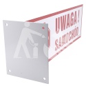 UWAGA! SAMOCHÓD - blacha T 20x60cm