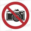 ZAKAZ FOTOGRAFOWANIA - płyta sztywna 10x10cm
