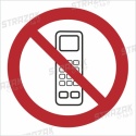 ZAKAZ UŻYWANIA TELEFONÓW KOMÓRKOWYCH - płyta sztywna 23x23 cm