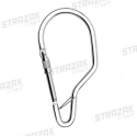 Zatrzaśnik karabińczyk aluminiowy z blokadą typu Twist-Lock AZ 125