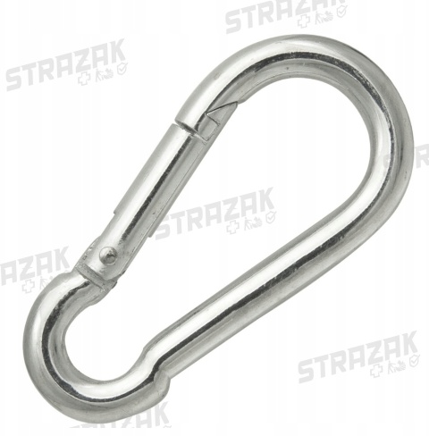 Zatrzaśnik karabińczyk strażacki ocynkowany DIN52999 11mm x 120mm