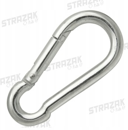 Zatrzaśnik karabińczyk strażacki ocynkowany DIN52999 12mm x 140mm