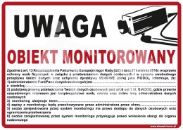 OBIEKT MONITOROWANY (RODO)