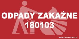 ODPADY ZAKAŹNE 180103