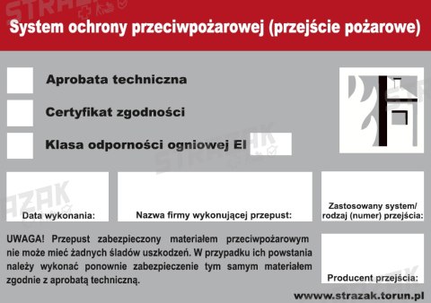 PRZEJŚCIE POŻAROWE
