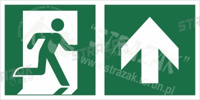 Piktogram na lampę ewakuacyjną
