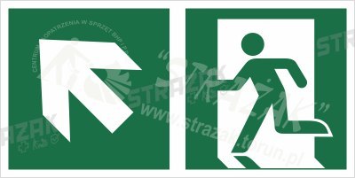 Piktogram na lampę ewakuacyjną