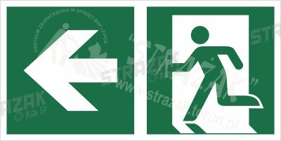 Piktogram na lampę ewakuacyjną
