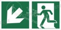 Piktogram na lampę ewakuacyjną