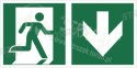 Piktogram na lampę ewakuacyjną