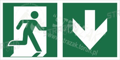 Piktogram na lampę ewakuacyjną
