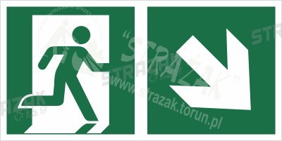 Piktogram na lampę ewakuacyjną