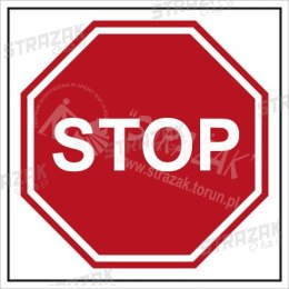 STOP - płyta sztywna 33x33cm