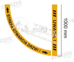 STREFA OTWARCIA DRZWI dwuczęściowa 100 cm