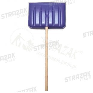 Szufla z drewnianym trzonkiem