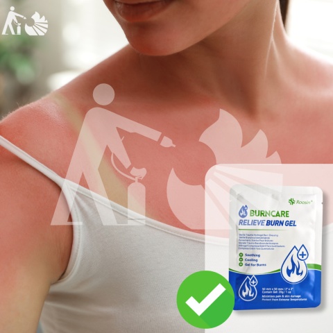 Sterylny opatrunek hydrożelowy Burn Gel 5x5cm