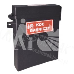 Szafka na koc gaśniczy czarna, plastikowa