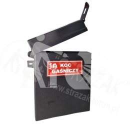 Szafka na koc gaśniczy czarna, plastikowa