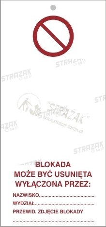 TABLICZKA blokada może być usunięta...