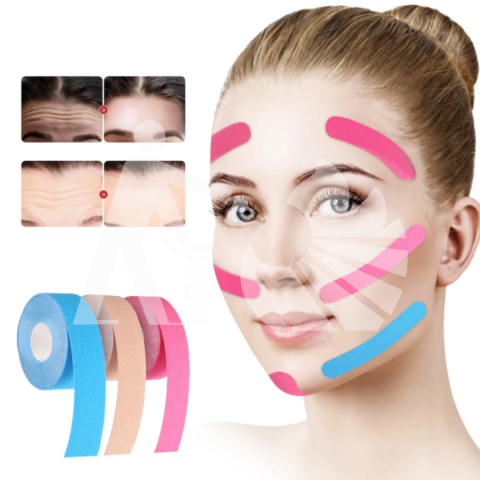 Taśma kinezjologiczna KINESIO TAPE 1cm x 5m - czarna