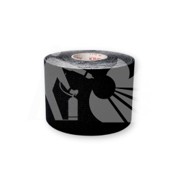 Taśma kinezjologiczna KINESIO TAPE 5cm x 5m - czarna