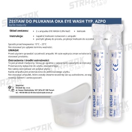 Zestaw do płukania oka AZPO 2x15ml 0,9NaCl