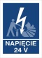 NAPIĘCIE 24V - folia magnetyczna 20x30cm