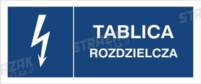 TABLICA ROZDZIELCZA - folia samoprzylepna 20x30cm